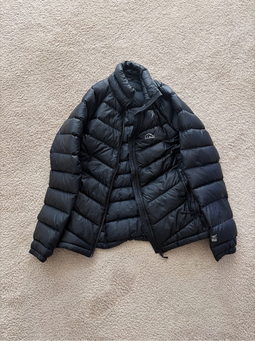 L.L. Bean Black Women’s Down Puffer Coat